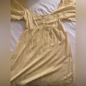 Billabong floral yellow mini dress